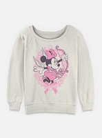 Disney Minnie Mouse Fancy Cupid Womens Slouchy Sweatshirt