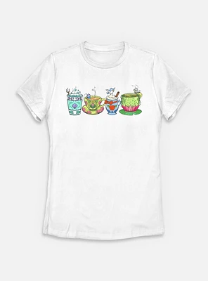 Disney Princesses Mug Line Womens T-Shirt