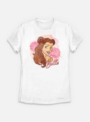 Disney Princesses Watercolor Belle Womens T-Shirt