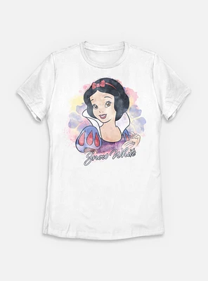 Disney Princesses Watercolor Snow White Womens T-Shirt
