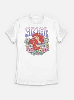 Disney Princesses Ariel Floral Wreath Womens T-Shirt