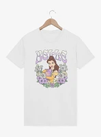 Disney Princesses Belle Floral Wreath T-Shirt