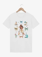 Disney Princesses Moana Sea & Bows T-Shirt