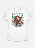 Disney Princesses Merida Floral Wreath Womens T-Shirt