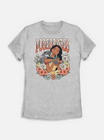Disney Princesses Pocahontas Floral Wreath Womens T-Shirt