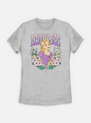Disney Princesses Rapunzel Floral Wreath Womens T-Shirt