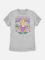 Disney Princesses Rapunzel Floral Wreath Womens T-Shirt