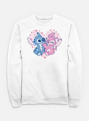 Disney Lilo & Stitch With Angel Heart Sweatshirt