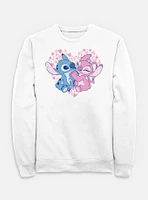 Disney Lilo & Stitch With Angel Heart Sweatshirt