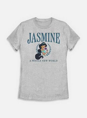 Disney Princesses Jasmine Collegiate Womens T-Shirt
