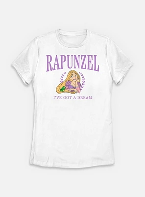 Disney Princesses Rapunzel Collegiate Womens T-Shirt