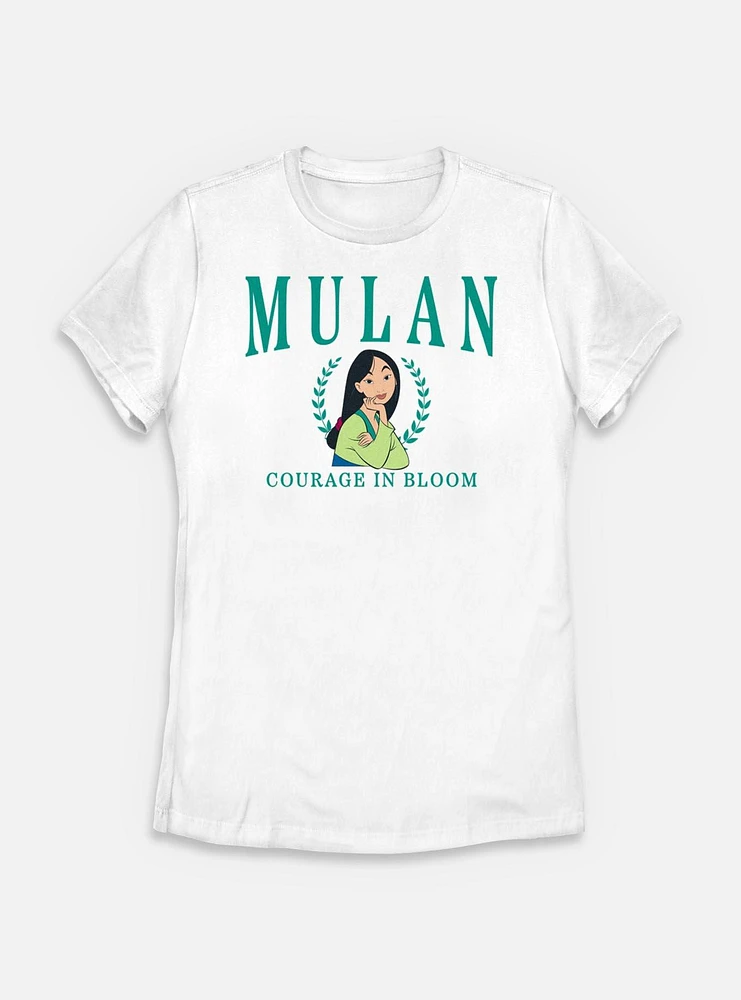 Disney Princesses Mulan Collegiate Womens T-Shirt