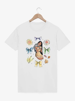 Disney Princesses Pocahontas Bow Icons T-Shirt