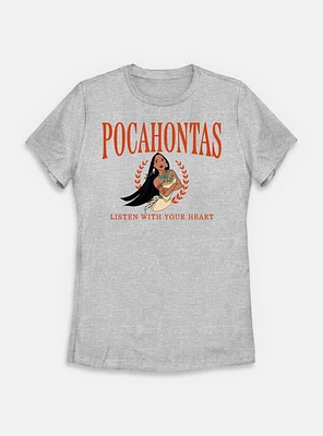 Disney Princesses Pocahontas Collegiate Womens T-Shirt