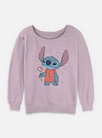 Disney Lilo & Stitch Be My Valentine Womens Slouchy Sweatshirt