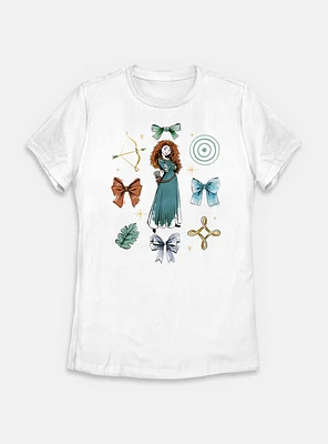 Disney Princesses Merida Bow Icons Womens T-Shirt