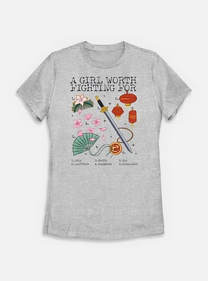 Disney Princesses Mulan Jumble Womens T-Shirt