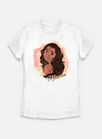 Disney Princesses Watercolor Moana Womens T-Shirt
