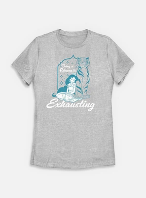 Disney Princesses Jasmine Being A Princess Is Exhausting Womens T-Shirt