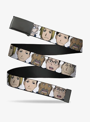 Fullmetal Alchemist: Brotherhood Central Forces Military Faces Flip Web Belt