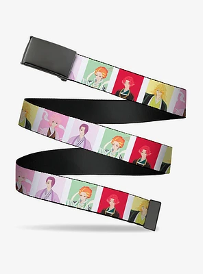 Hell's Paradise Tensen Character Pose Blocks Flip Web Belt