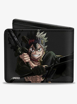 Black Clover Black Asta Anti Magic Pose Bifold Wallet