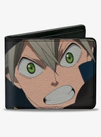 Black Clover Asta Training Pose Close-Up Bifold Wallet