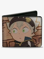 Black Clover Chibi Leopold and Asta Pose Bifold Wallet