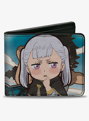 Black Clover Chibi Noelle Thinking Scene Bifold Wallet
