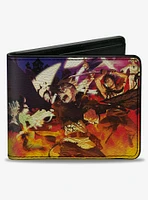 Black Clover Five Character Group Action Bifold Wallet