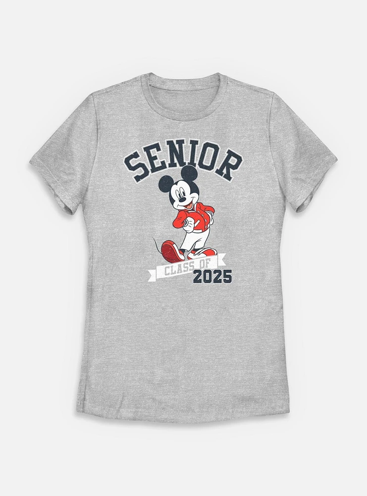 Disney Mickey Mouse Senior Class Of 2025 Womens T-Shirt