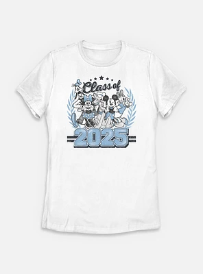 Disney Mickey Mouse Class Of 2025 Group Womens T-Shirt
