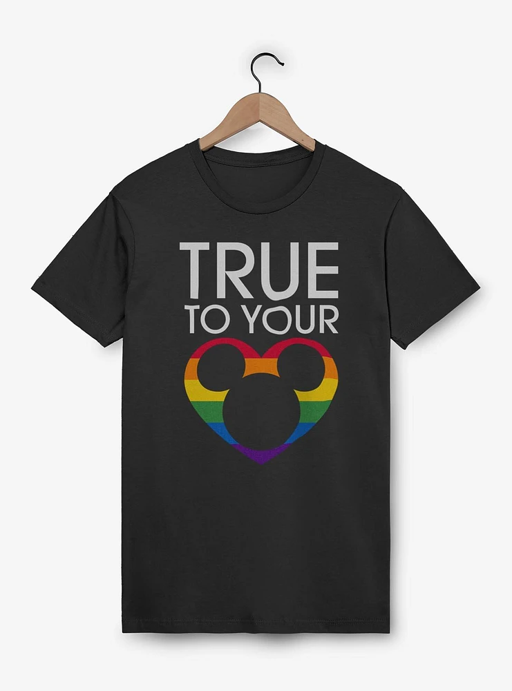 Disney Mickey Mouse True To Your Heart Rainbow T-Shirt