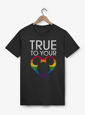 Disney Mickey Mouse True To Your Heart Rainbow T-Shirt
