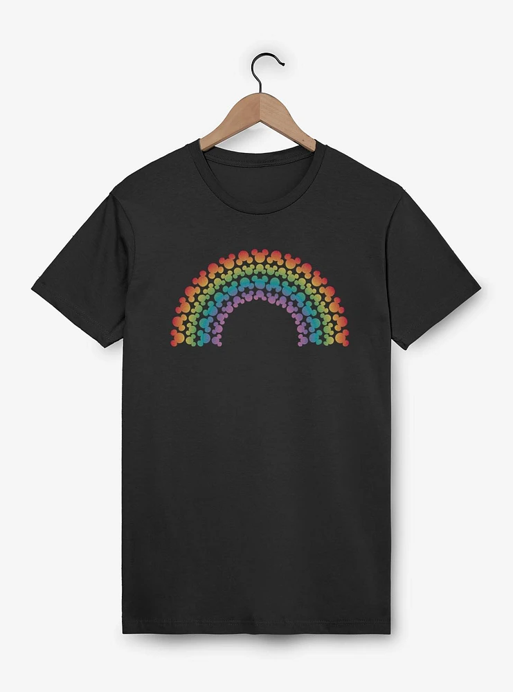 Disney Mickey Mouse Head Rainbow Pride T-Shirt