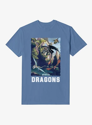 How To Train Your Dragon Dragons Garment Dye T-Shirt