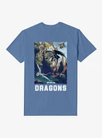 How To Train Your Dragon Dragons Garment Dye T-Shirt