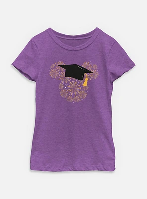 Disney Mickey Mouse Graduated Fireworks Youth Girls T-Shirt