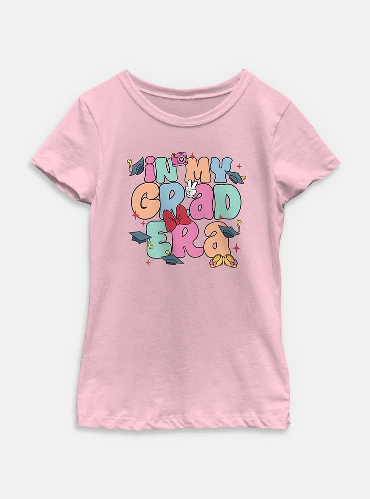 Disney Minnie Mouse My Grad Era Youth Girls T-Shirt