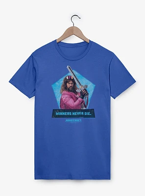 A Minecraft Movie Garrett Winners Never Die T-Shirt