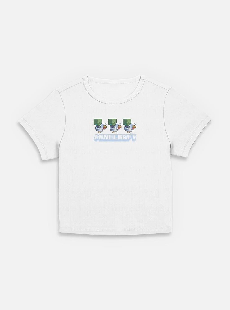 A Minecraft Movie Chicken Jockey Pixel Logo Women Baby T-Shirt