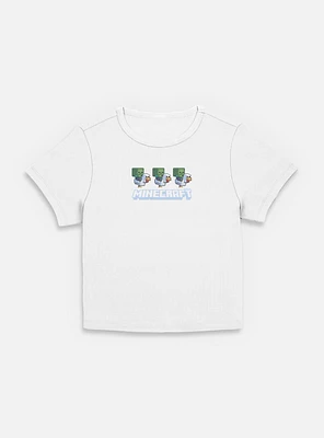 A Minecraft Movie Chicken Jockey Pixel Logo  Women Baby T-Shirt