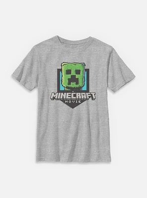 A Minecraft Movie Zombie Logo Youth T-Shirt