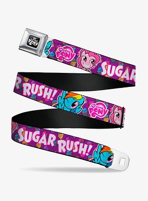 My Little Pony Pinkie Pie and Rainbow Dash Sugar Rush Seatbelt Buckle Belt