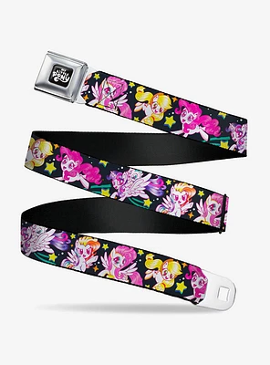 My Little Pony Five Retro Action Pose Seatbelt Buckle Belt