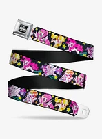 My Little Pony Five Retro Action Pose Seatbelt Buckle Belt