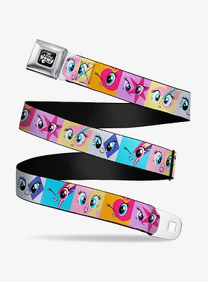 My Little Pony Mane Six Cutie Mark Expressions Seatbelt Buckle Belt