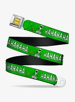 Peanuts Snoopy and Woodstock Laughing Pose Seatbelt Buckle Belt