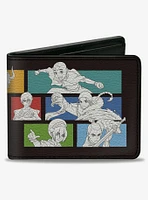 Avatar: The Last Airbender Character Pose Blocks and Title Logo Multi Bifold Wallet