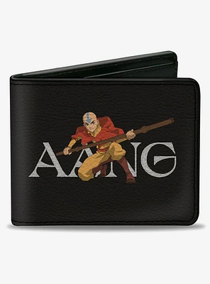 Avatar: The Last Airbender Aang Airbender Staff Pose Bifold Wallet